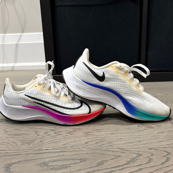 Nike Air Zoom Pegasus 37 White Multi-Color - Picture 2 of 5